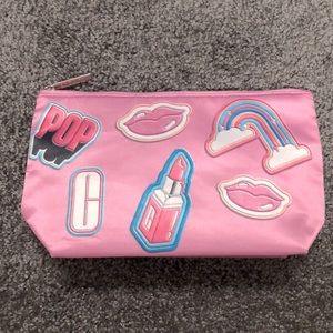 Clinique pink cosmetic pouch
